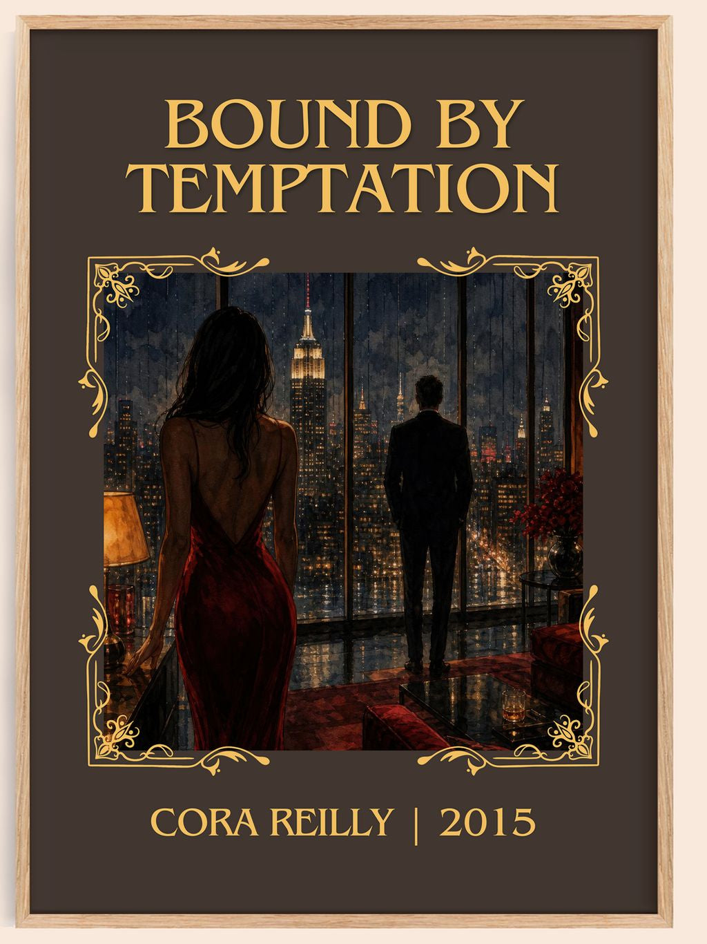 Bound by temptation Classic Book Art Print by Cora Reilly – book poster