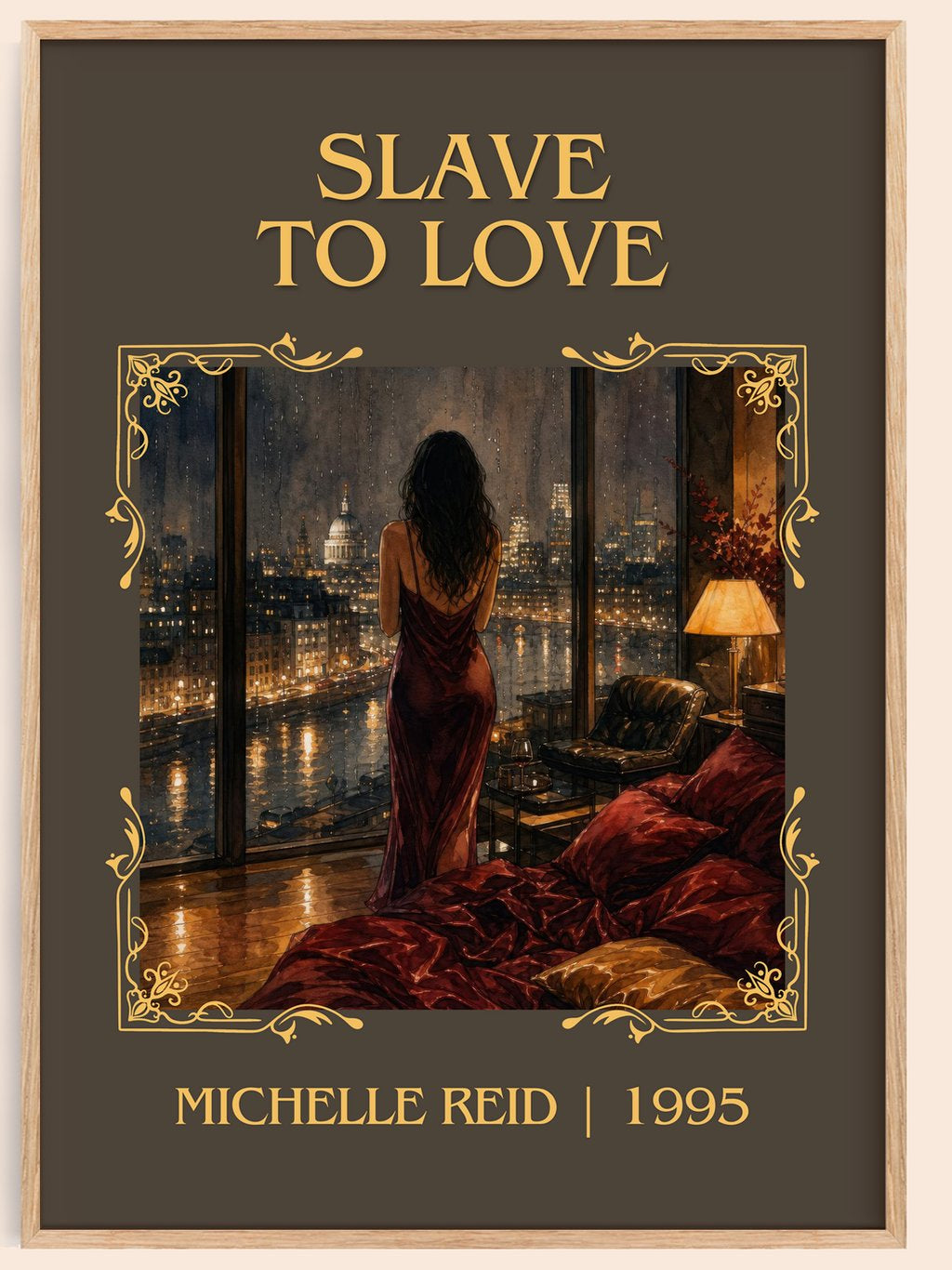 Slave to Love Classic Book Art Print by Michelle Reid – book poster