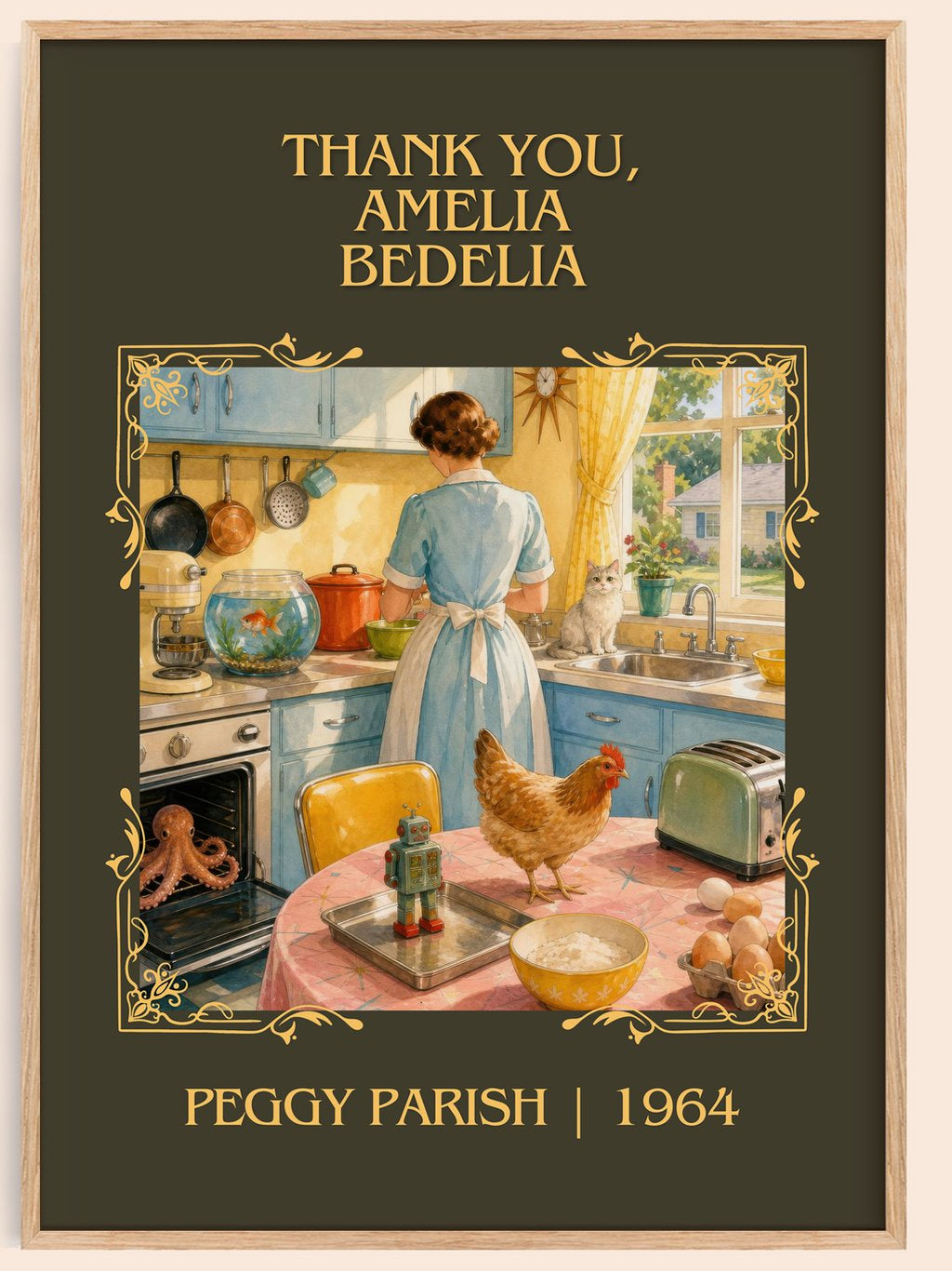 Thank You, Amelia Bedelia Classic Book Art Print by Peggy Parish – book poster