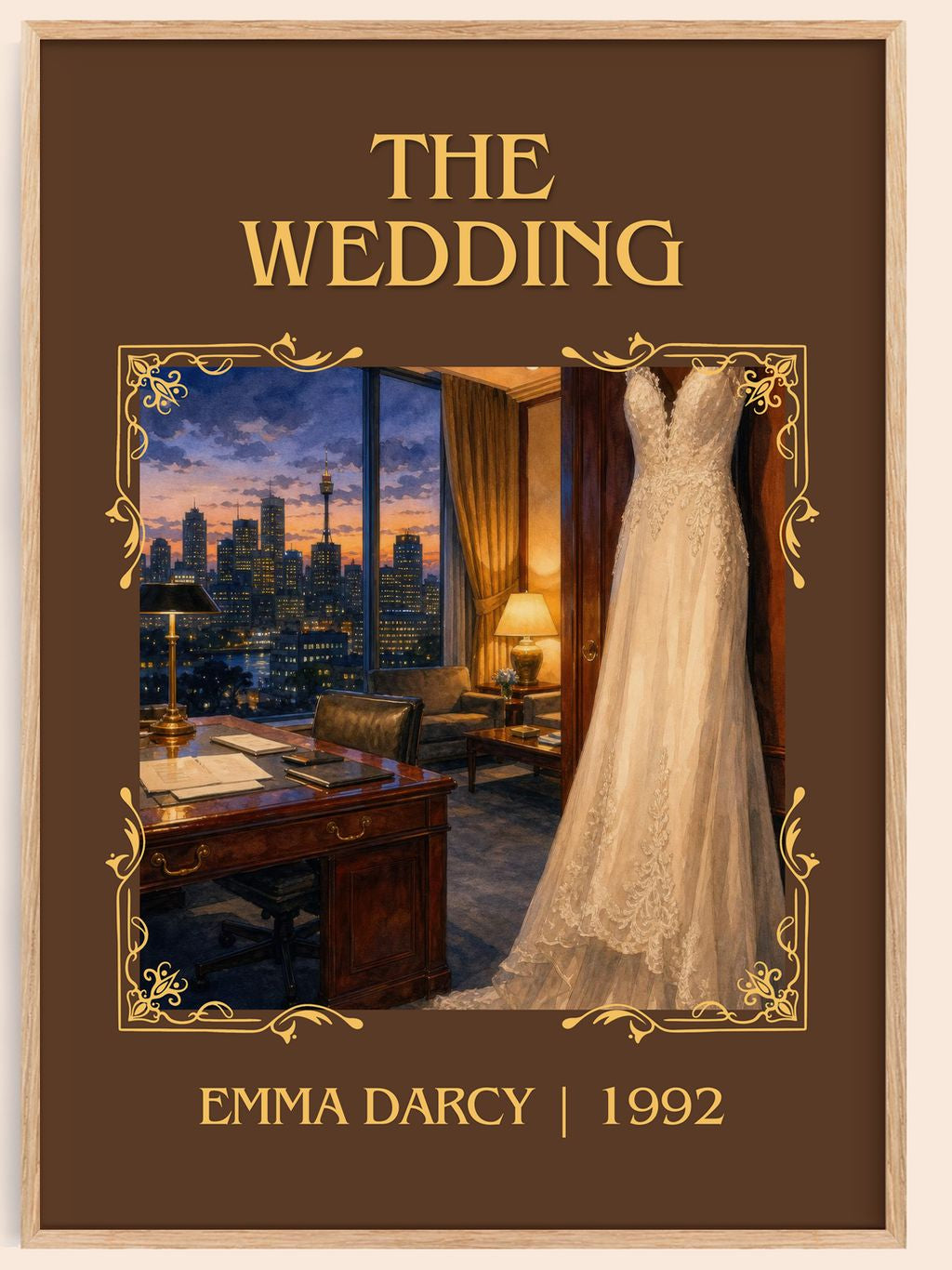 The Wedding Classic Book Art Print by Emma Darcy – book poster
