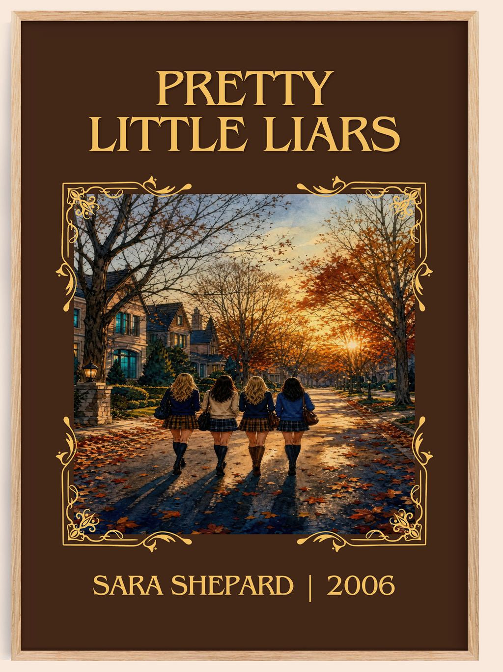 Pretty Little Liars Classic Book Art Print by Sara Shepard – book poster
