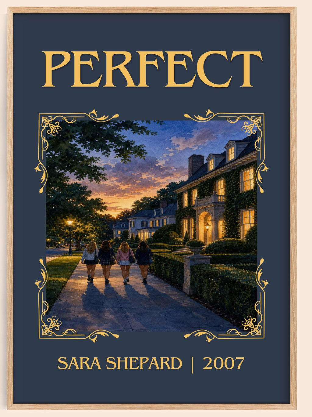 Perfect Classic Book Art Print by Sara Shepard – book poster