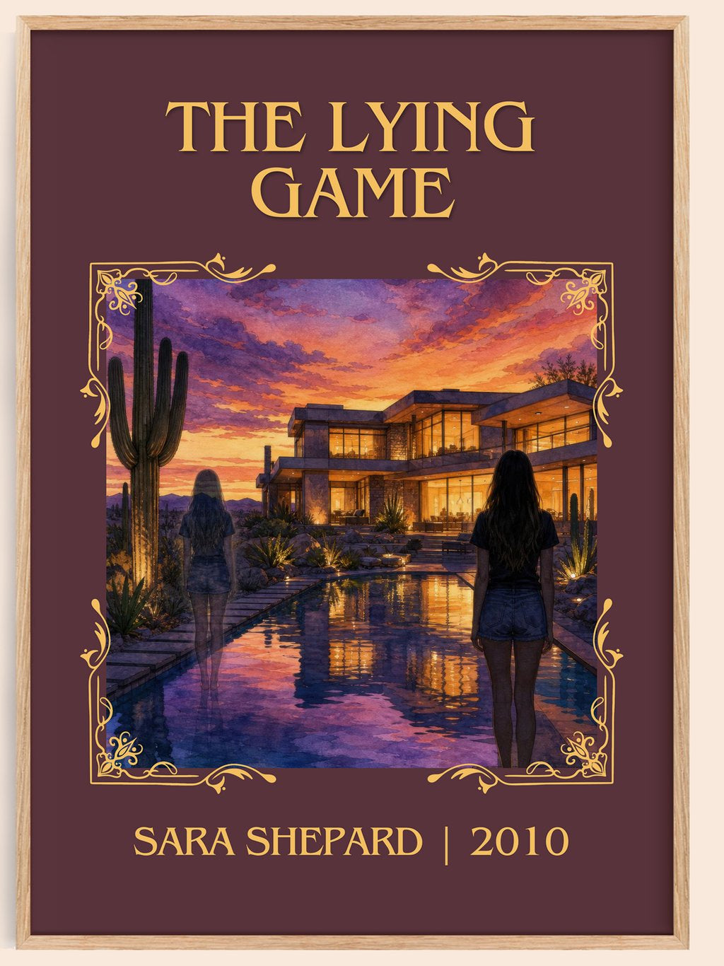 The Lying Game Classic Book Art Print by Sara Shepard – book poster