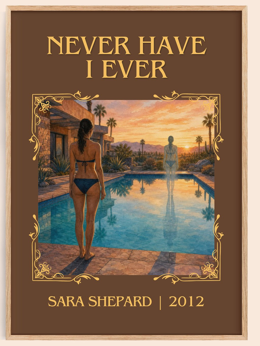 Never Have I Ever Classic Book Art Print by Sara Shepard – book poster