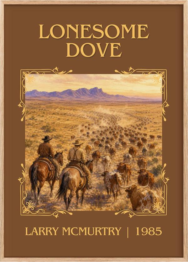 Lonesome Dove Classic Book Art Print by Larry McMurtry