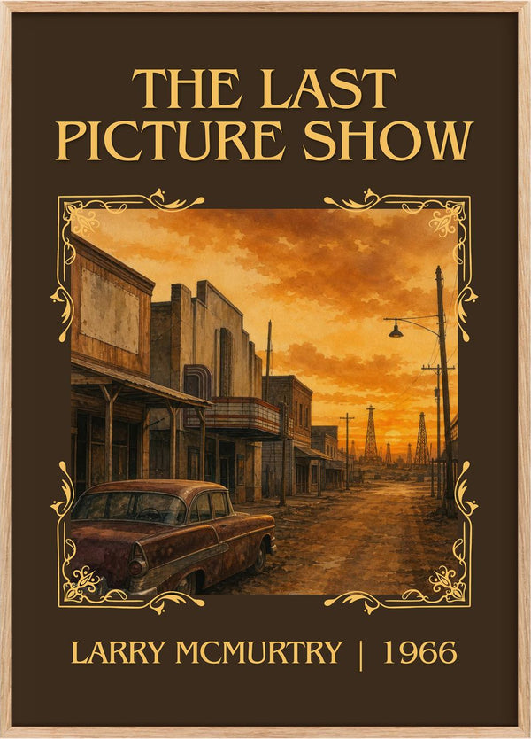 The Last Picture Show Classic Book Art Print by Larry McMurtry