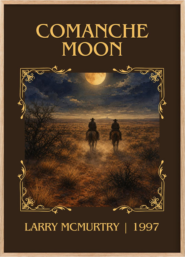 Comanche moon Classic Book Art Print by Larry McMurtry