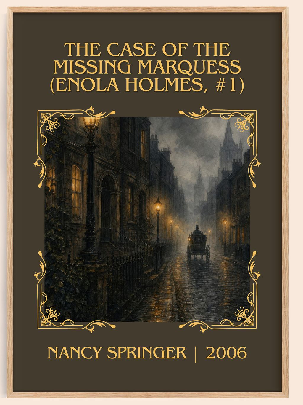 The Case of the Missing Marquess (Enola Holmes, #1) Classic Book Art Print by Nancy Springer – book poster