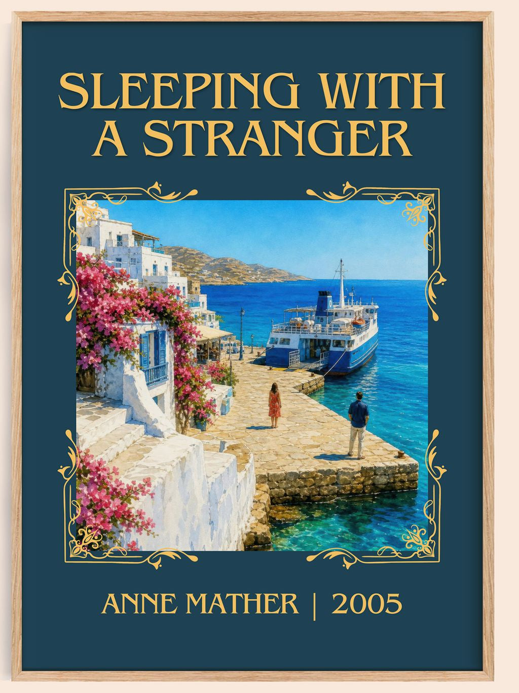 Sleeping with a Stranger Classic Book Art Print by Anne Mather – book poster