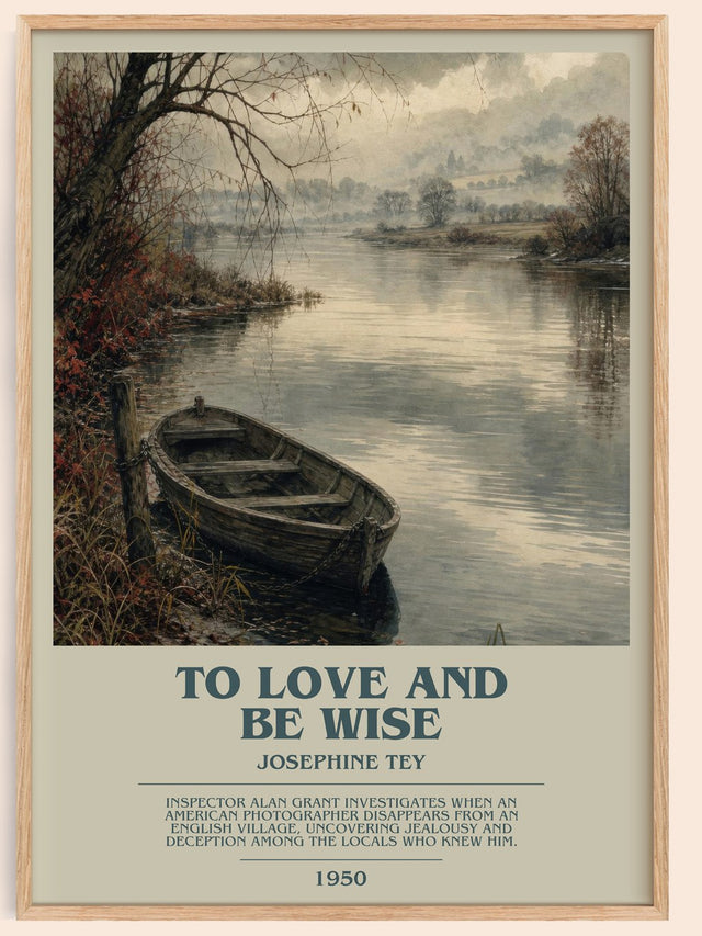 To Love And Be Wise Bookish Wall Art by Josephine Tey