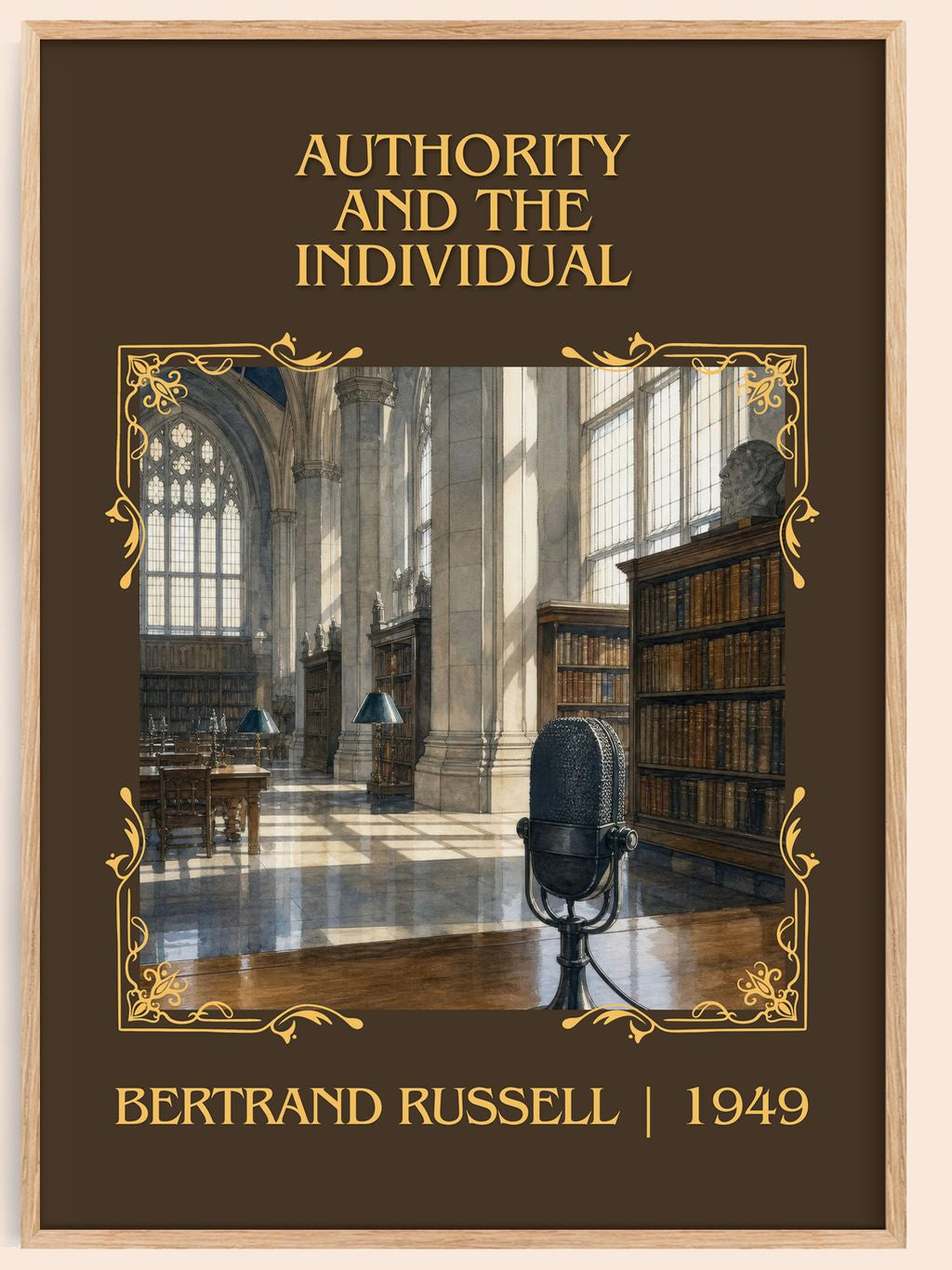 Authority and the Individual Classic Book Art Print by B. Russell – book poster