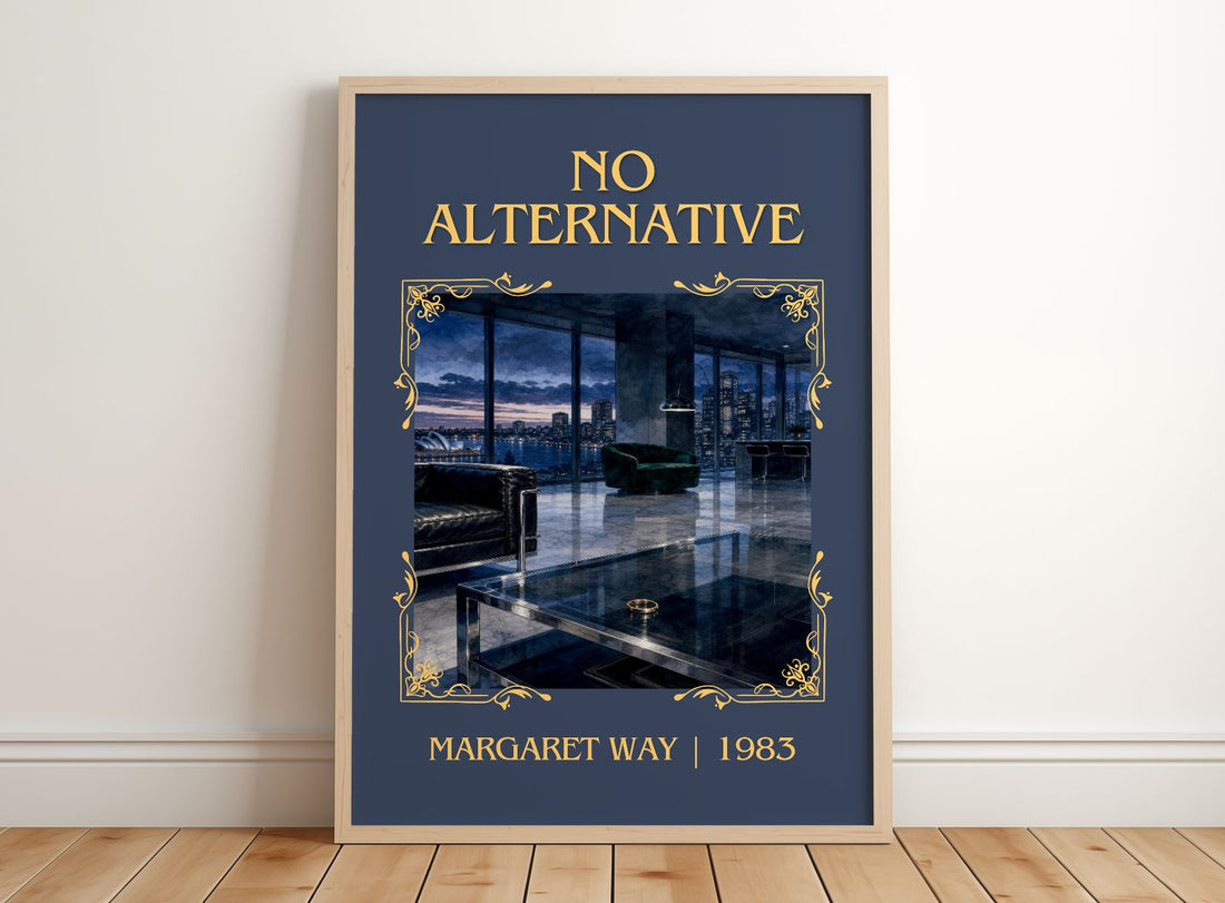 No Alternative Classic Book Art Print by Margaret Way – framed print leaning on a wooden floor