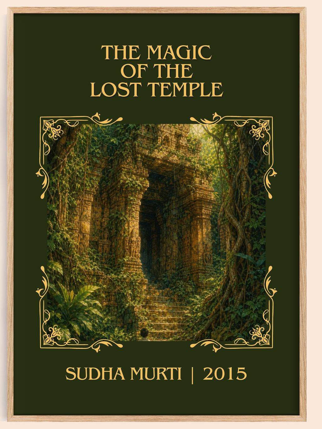 The Magic of the Lost Temple Classic Book Art Print by Sudha Murti – book poster