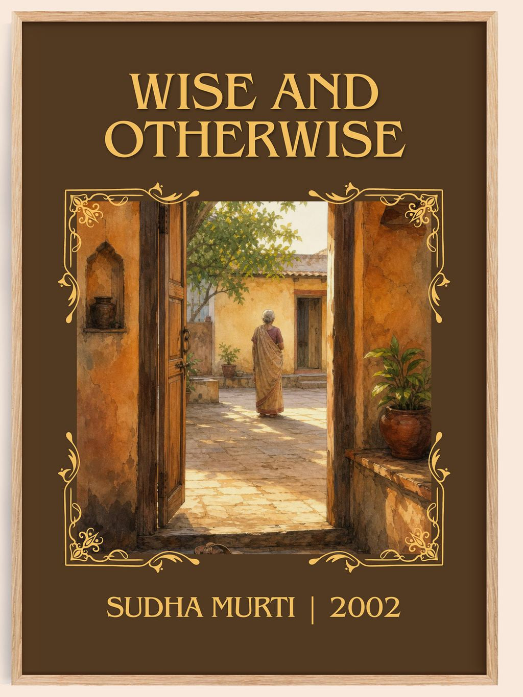 Wise and otherwise Classic Book Art Print by Sudha Murti – book poster