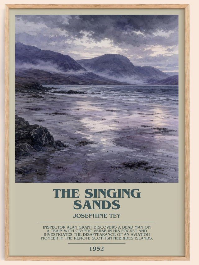 The Singing Sands Bookish Wall Art by Josephine Tey
