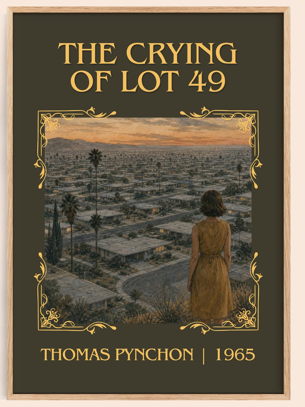 The Crying of Lot 49 Classic Book Art Print by Thomas Pynchon – book poster