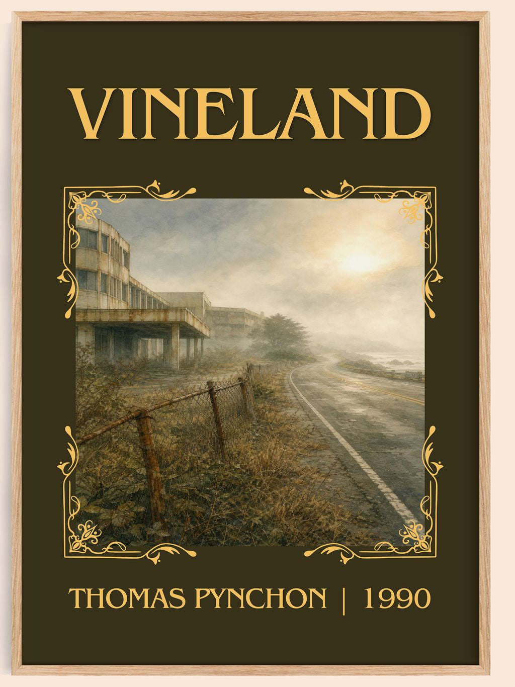 Vineland Classic Book Art Print by Thomas Pynchon – book poster