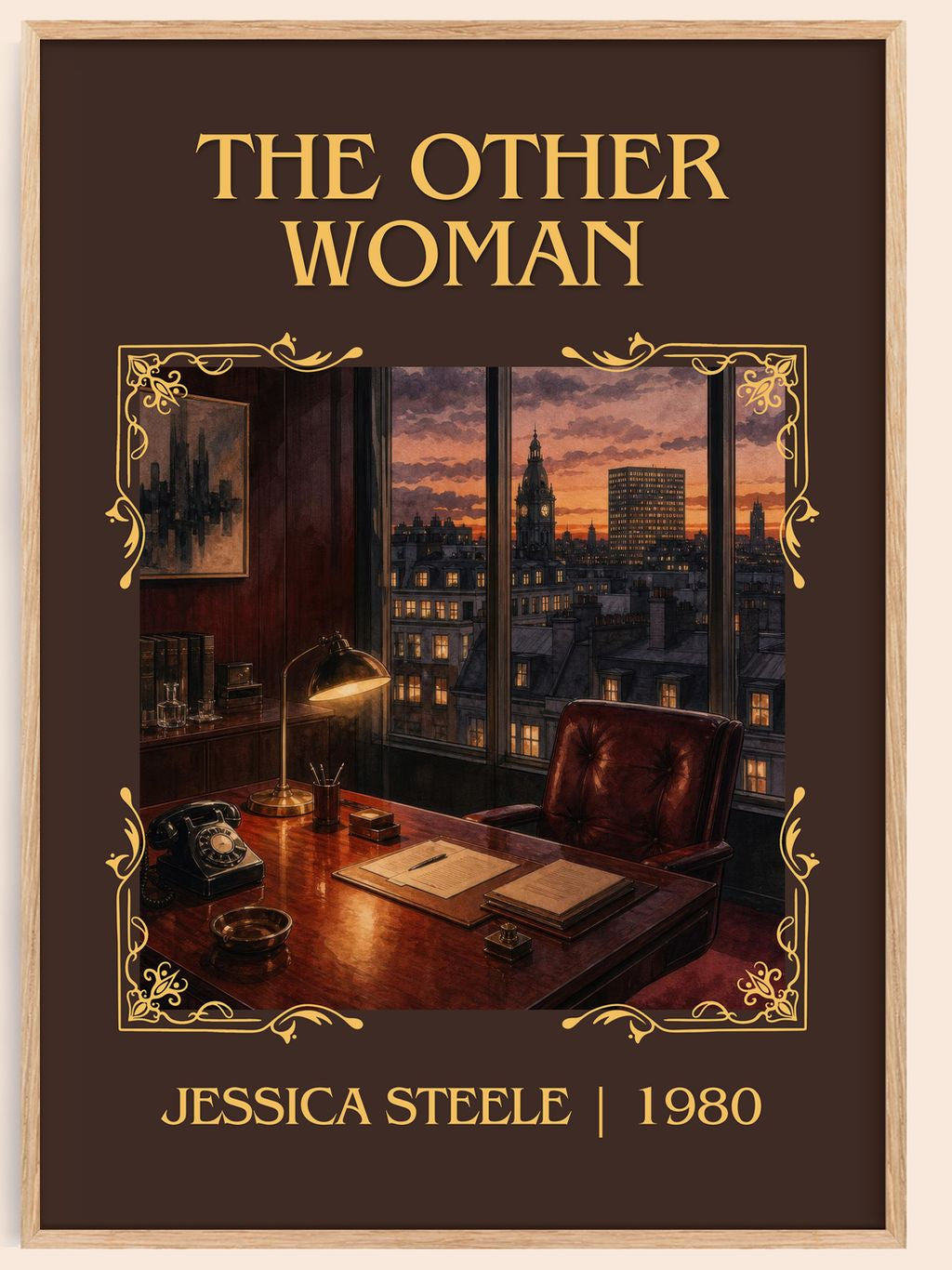 The Other Woman Classic Book Art Print by Jessica Steele – book poster