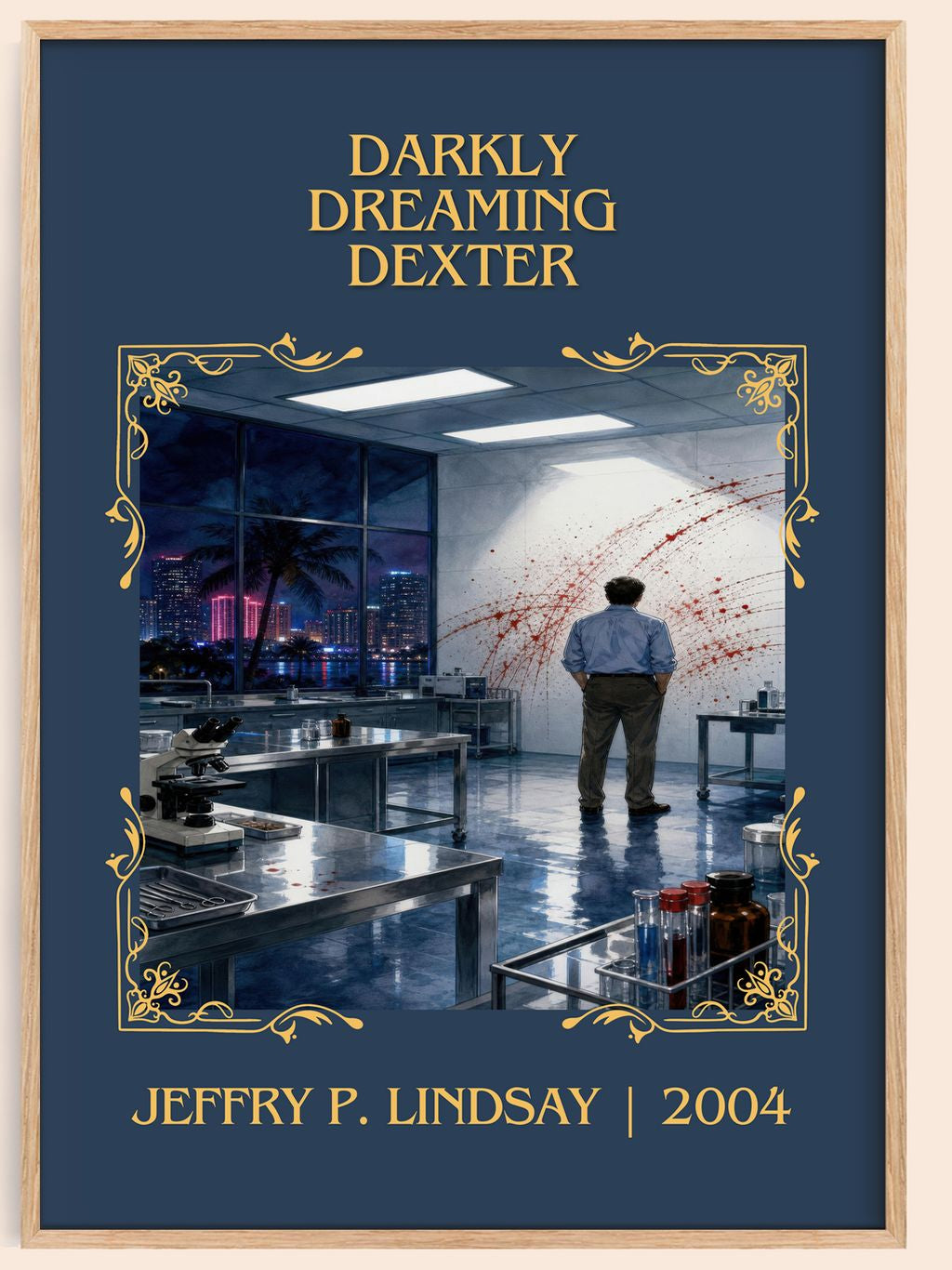 Darkly dreaming Dexter Classic Book Art Print by Jeffry P. Lindsay – book poster