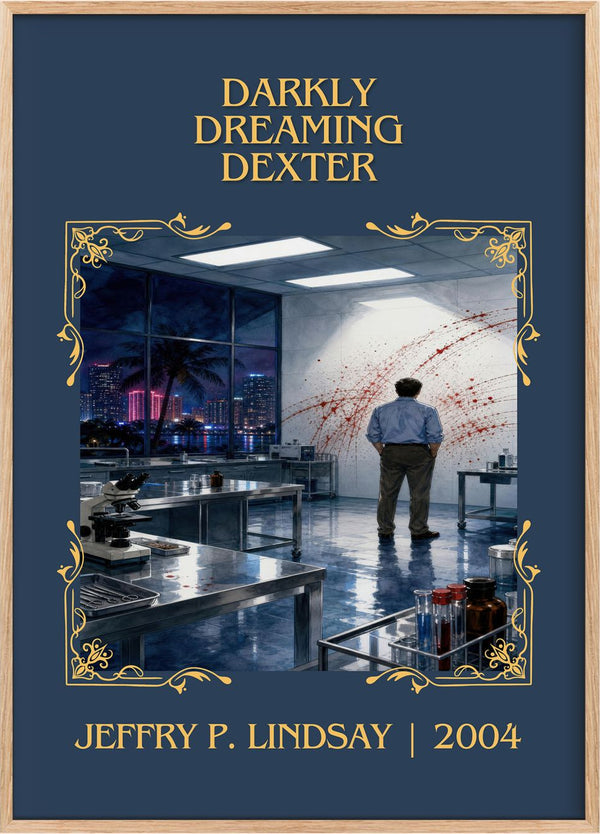 Darkly dreaming Dexter Classic Book Art Print by Jeffry P. Lindsay