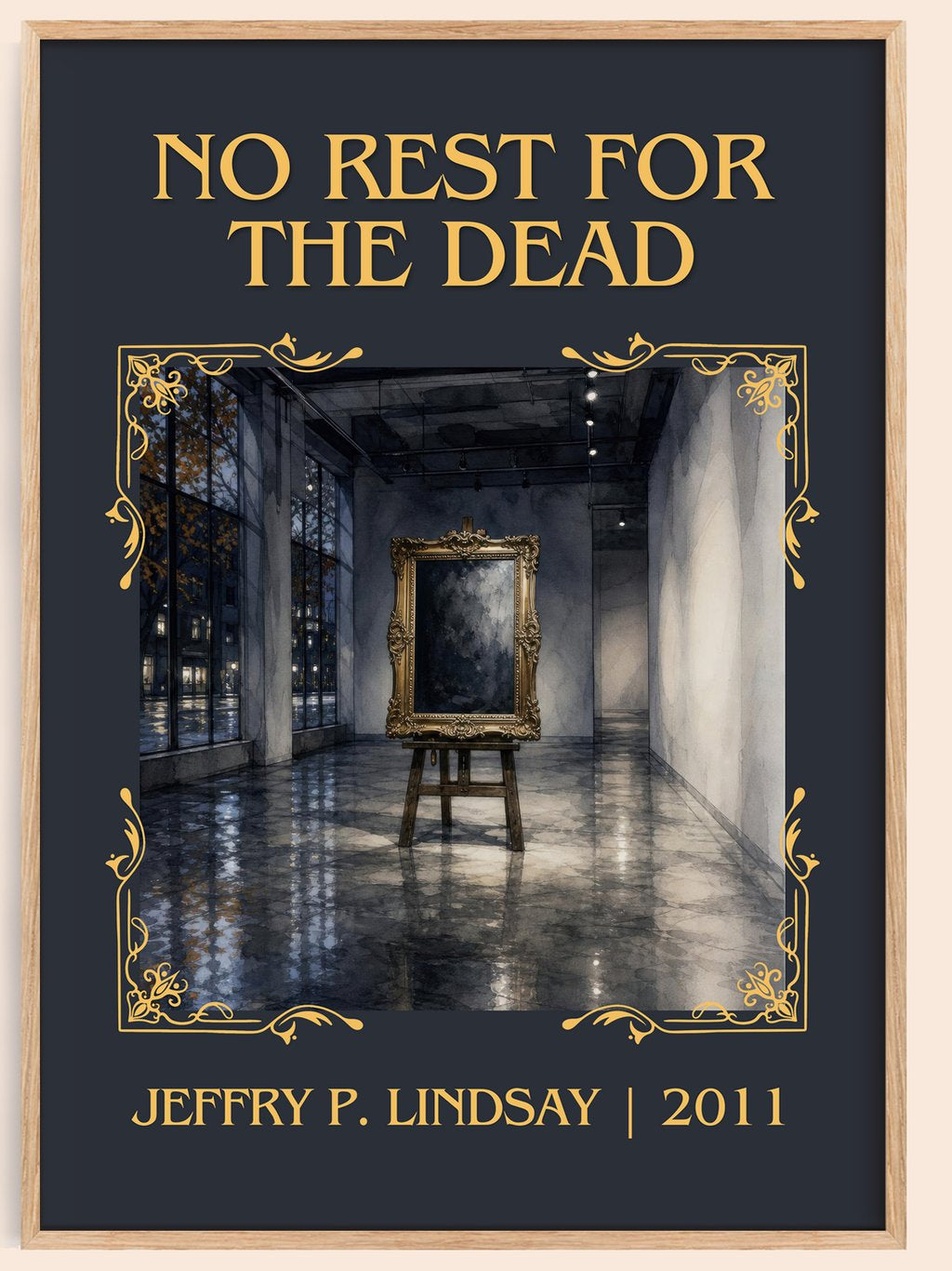No Rest for the Dead Classic Book Art Print by Jeffry P. Lindsay – book poster