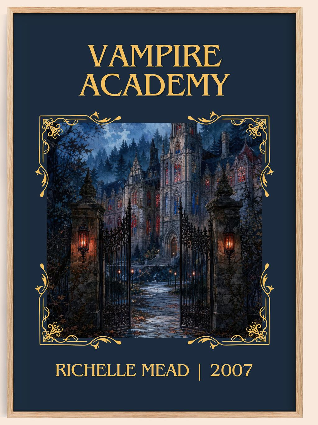 Vampire Academy Classic Book Art Print by Richelle Mead – book poster