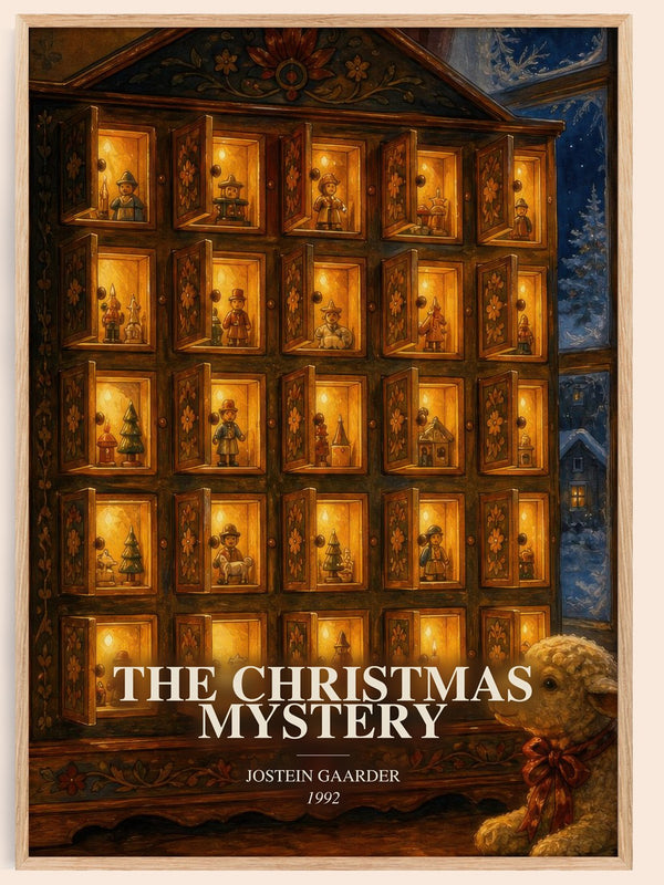 The Christmas Mystery watercolour book poster by Jostein Gaarder – framed literary art print