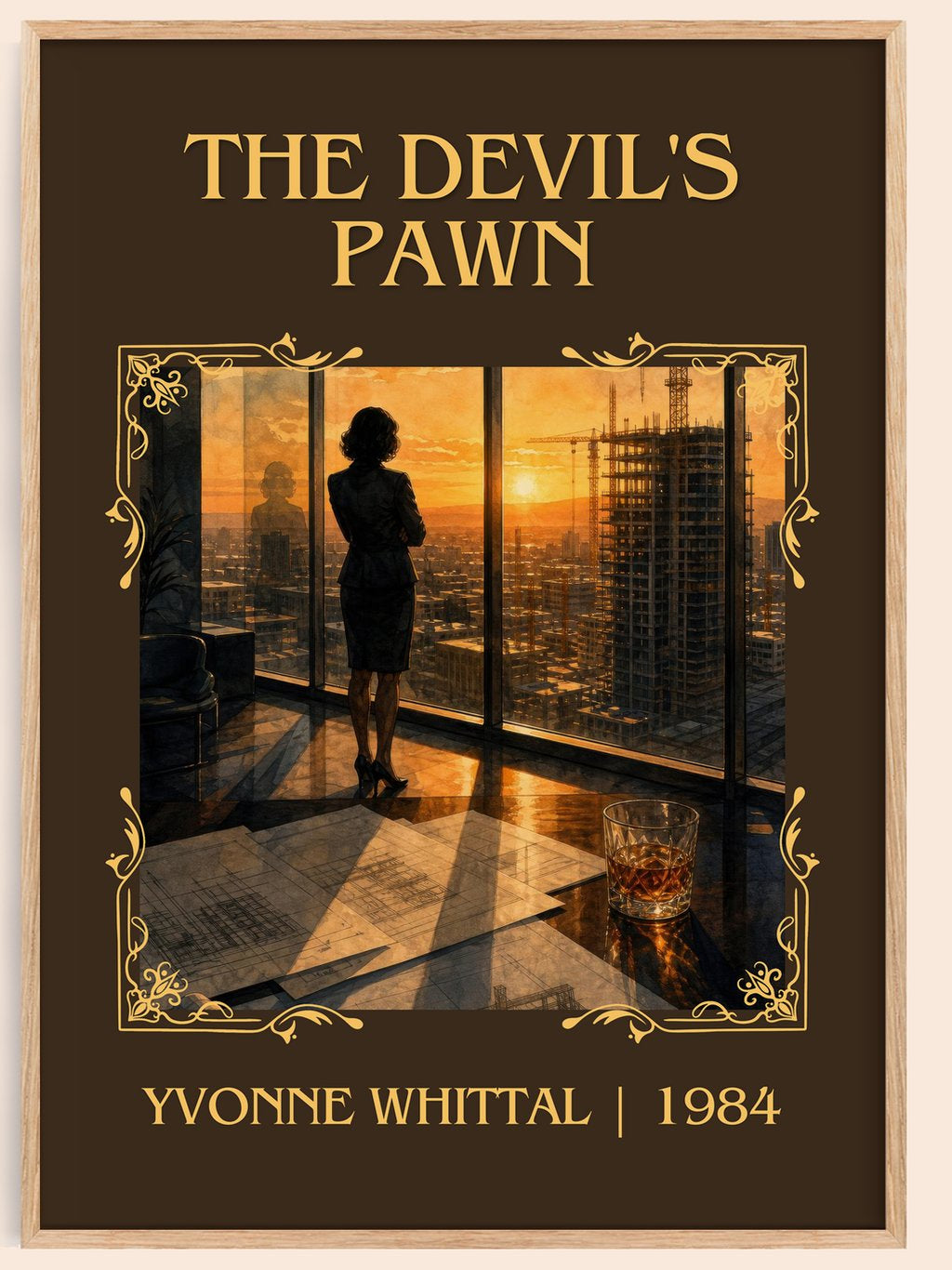 The Devil's Pawn Classic Book Art Print by Yvonne Whittal – book poster