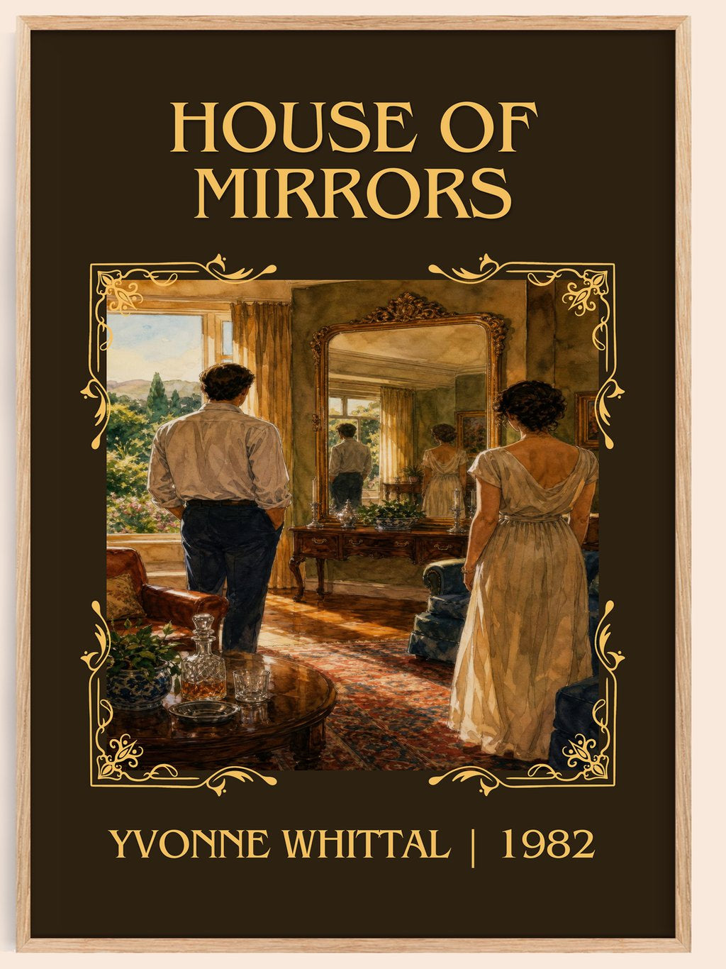 House of Mirrors Classic Book Art Print by Yvonne Whittal – book poster