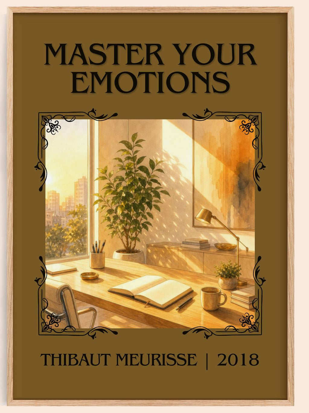 Master Your Emotions Classic Book Art Print by Thibaut Meurisse – book poster