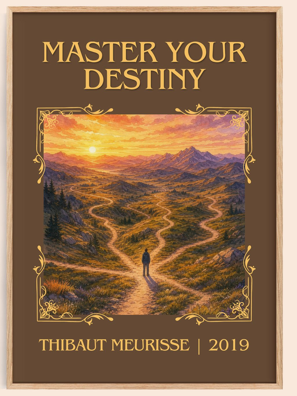 Master Your Destiny Classic Book Art Print by Thibaut Meurisse – book poster