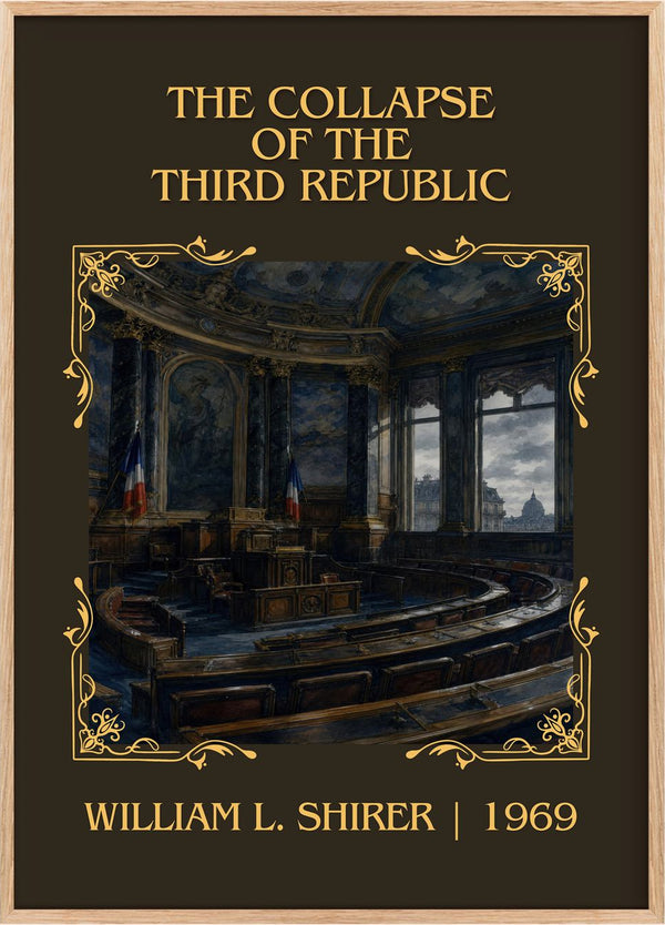collapse of the Third Republic Classic Book Art Print by W. Shirer