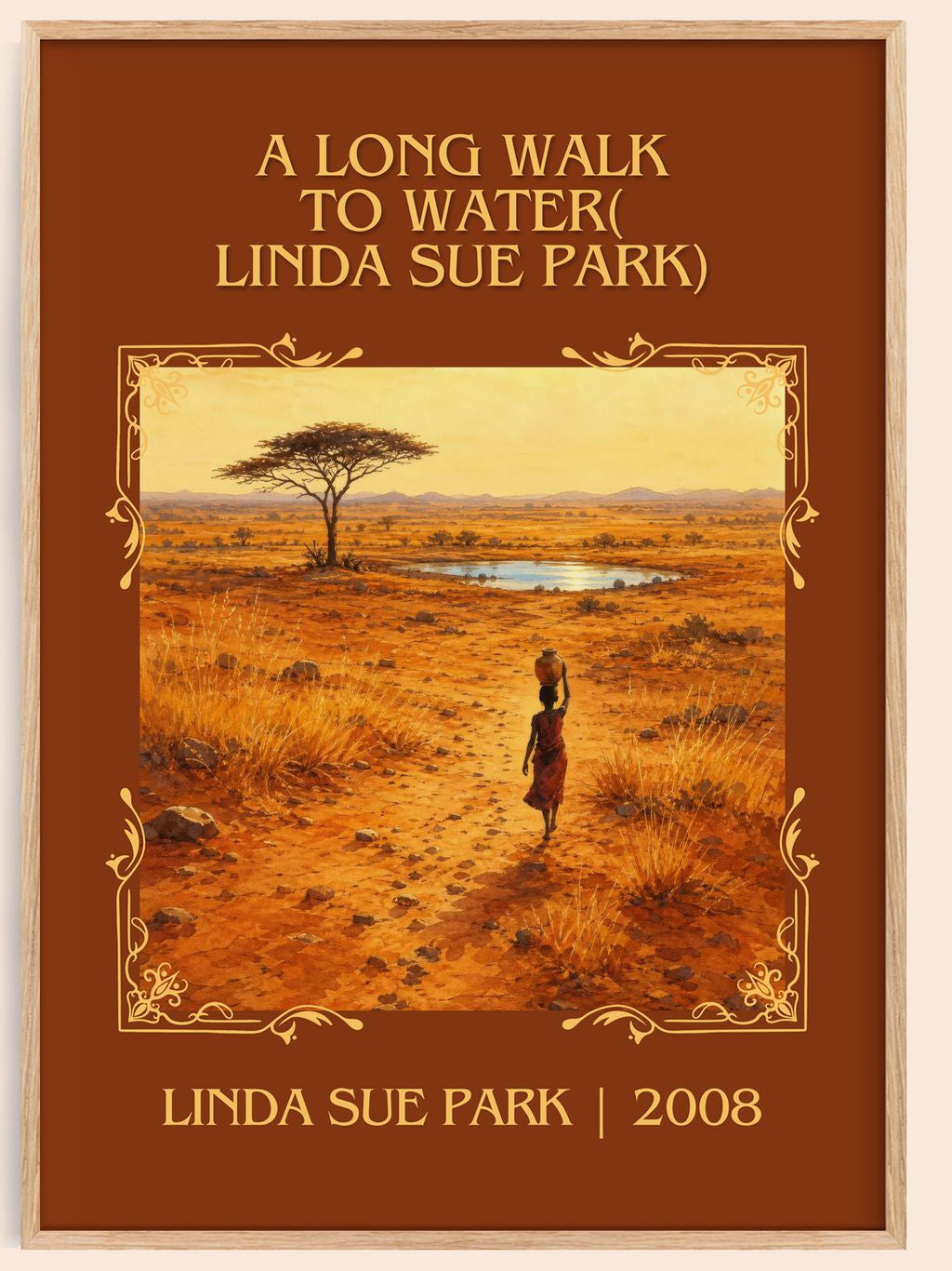 Long Walk to Water( Linda Sue Park) Classic Book Art Print by L. Park – book poster