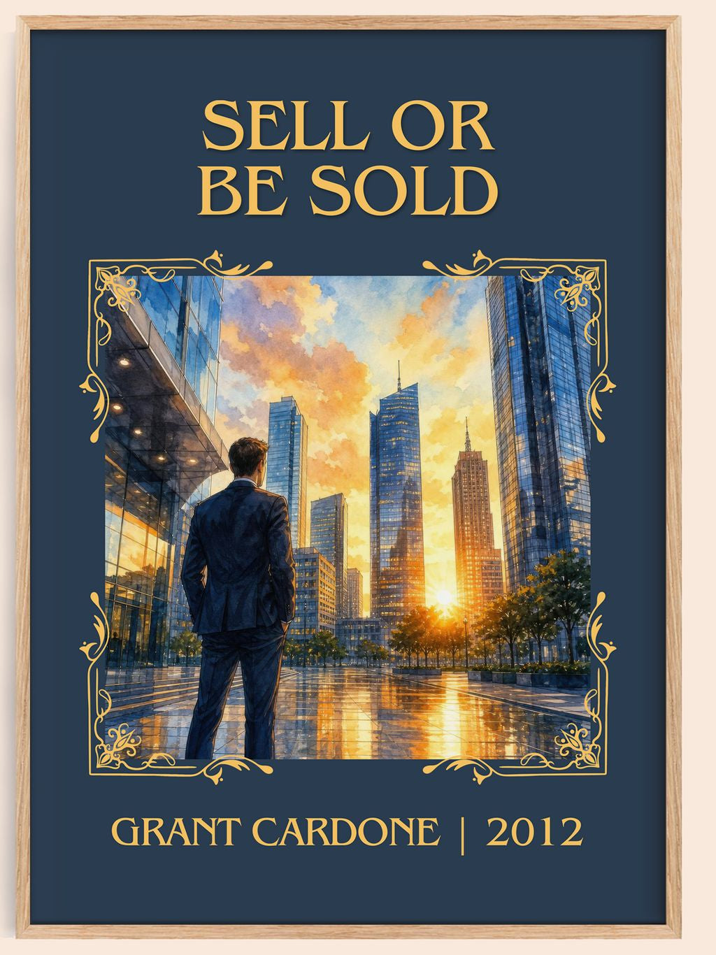Sell or Be Sold Classic Book Art Print by Grant Cardone – book poster