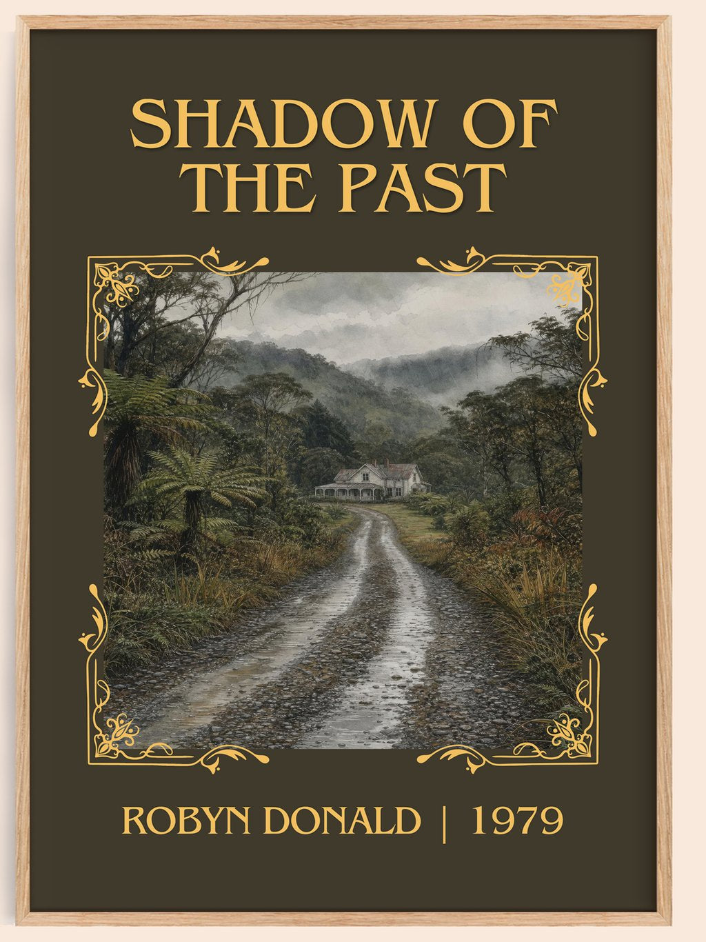 Shadow of the Past Classic Book Art Print by Robyn Donald – book poster