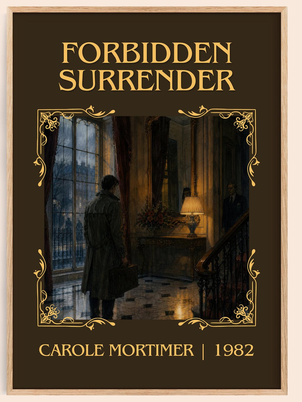 Forbidden Surrender Classic Book Art Print by Carole Mortimer – book poster
