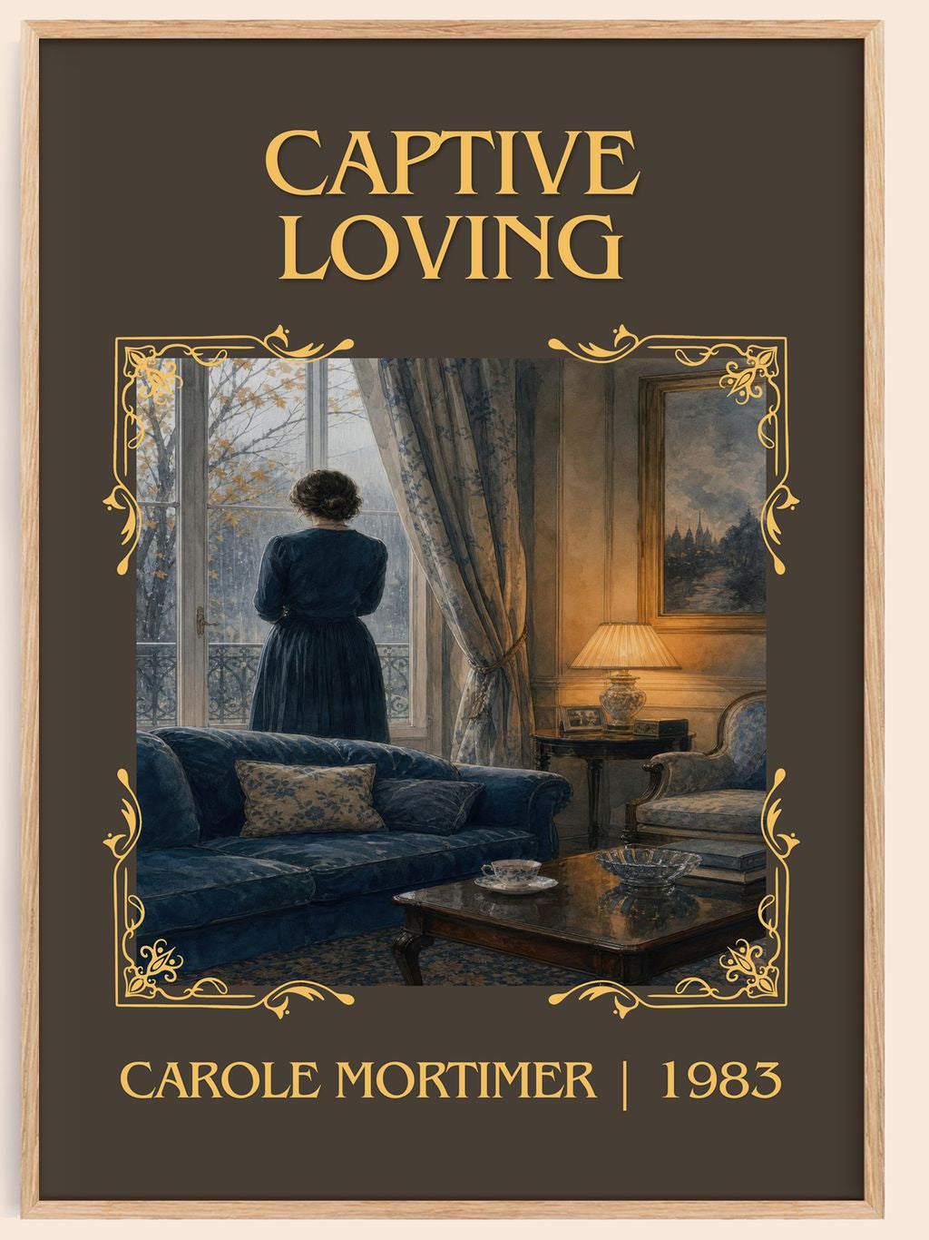 Captive Loving Classic Book Art Print by Carole Mortimer – book poster