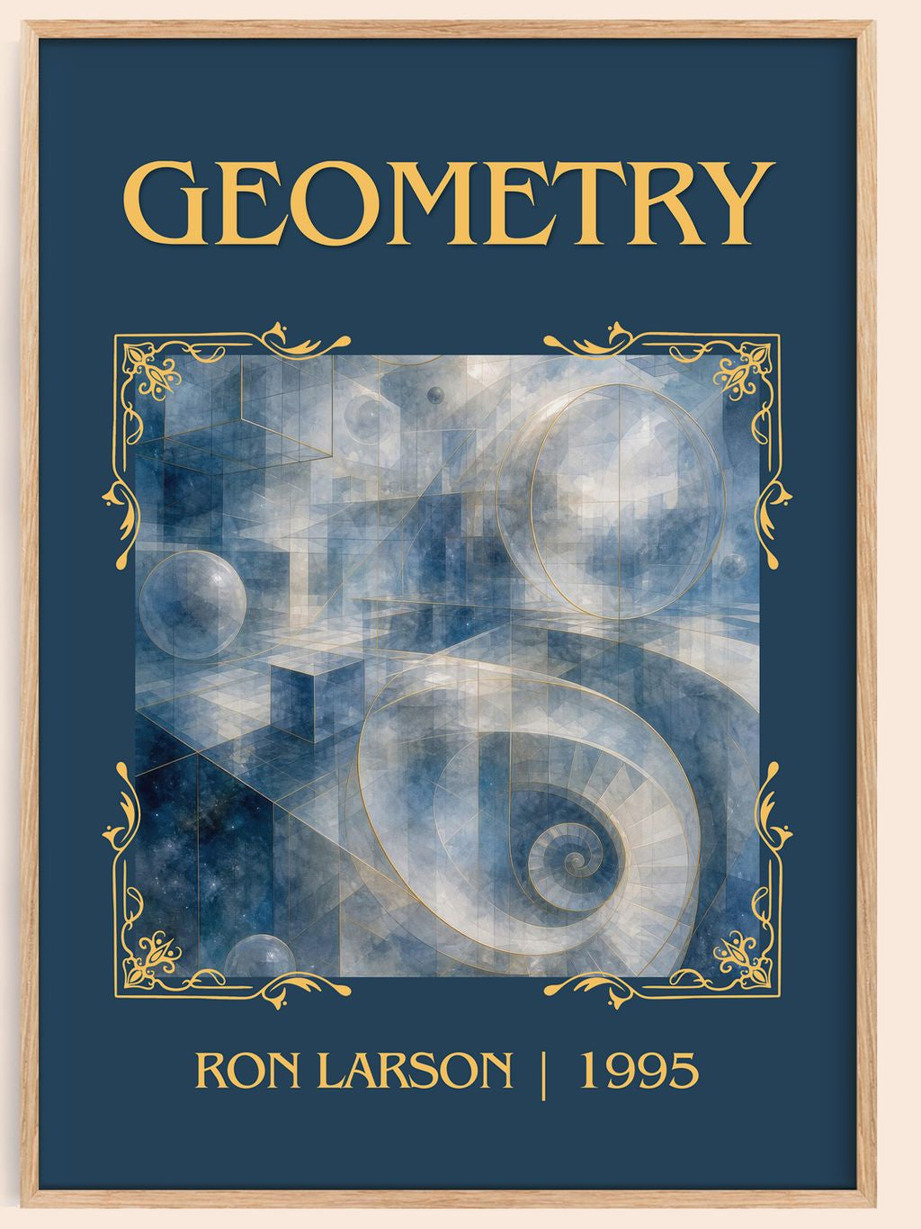 Geometry Classic Book Art Print by Ron Larson – book poster