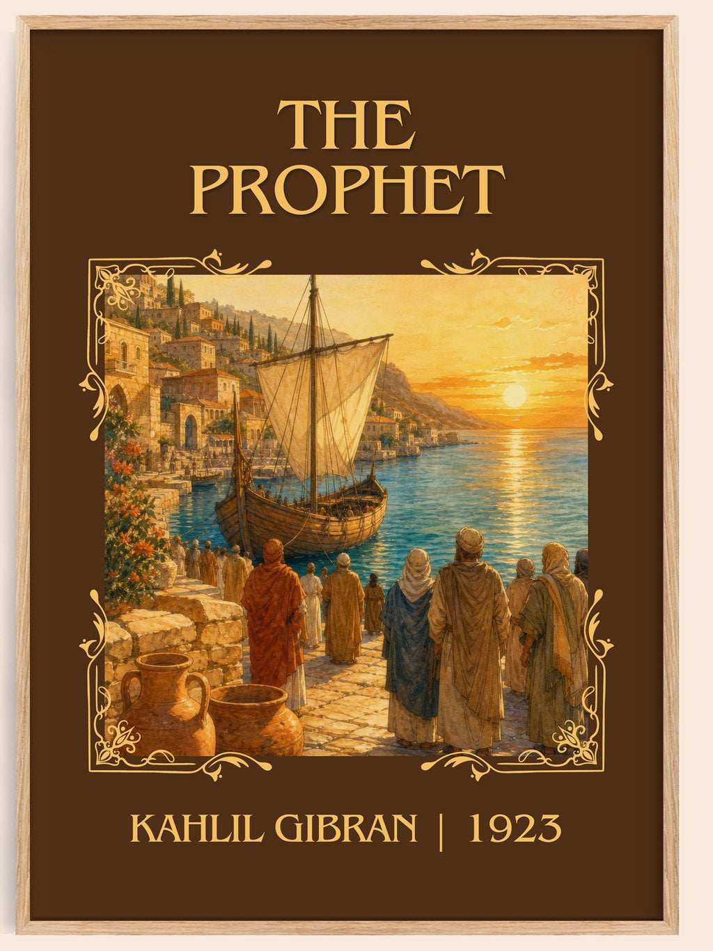 The Prophet Classic Book Art Print by Kahlil Gibran – book poster