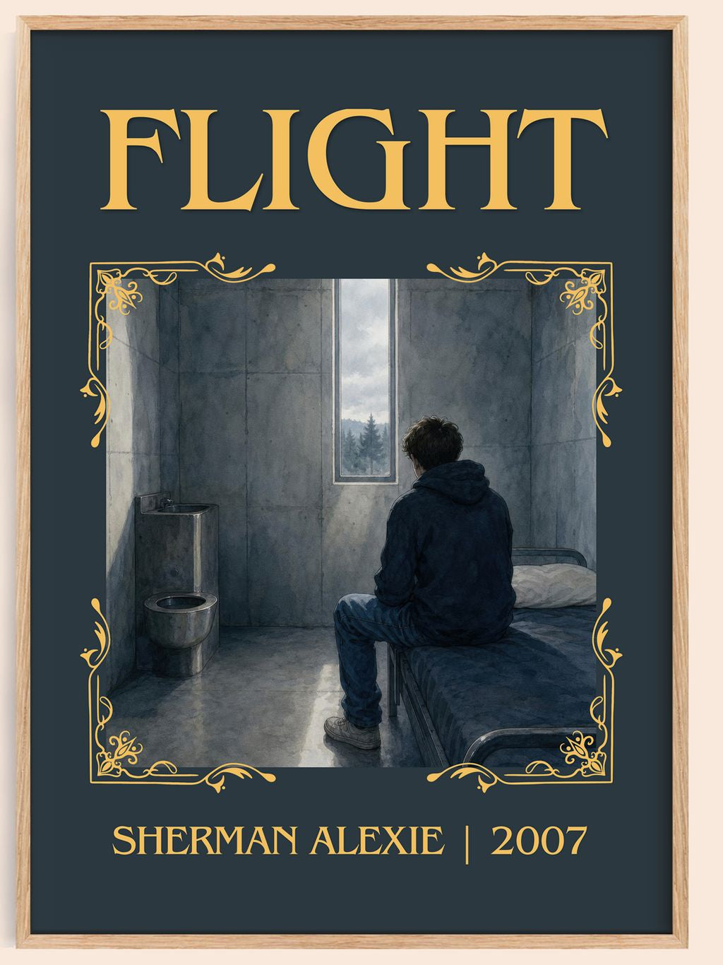 Flight Classic Book Art Print by Sherman Alexie – book poster