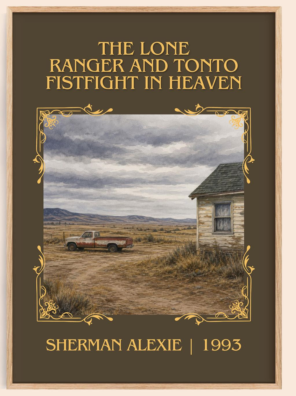 The Lone Ranger and Tonto fistfight in heaven Classic Book Art Print by Sherman Alexie – book poster