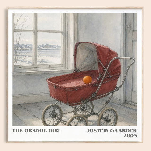 The Orange Girl Literary Art Print by Jostein Gaarder