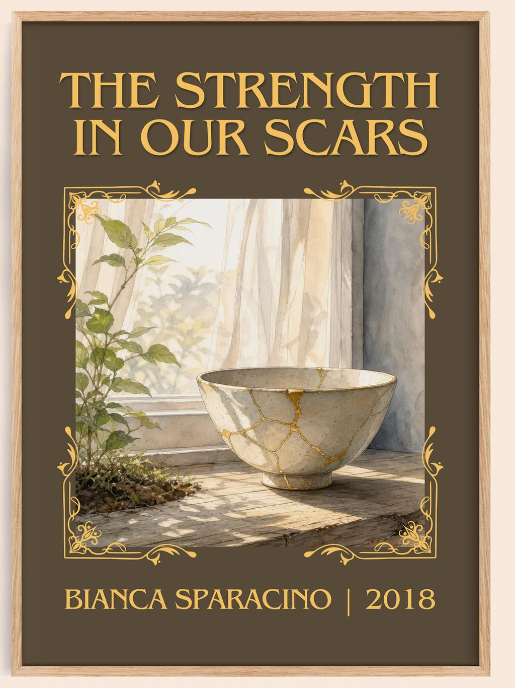 The Strength in Our Scars Classic Book Art Print by Bianca Sparacino – book poster