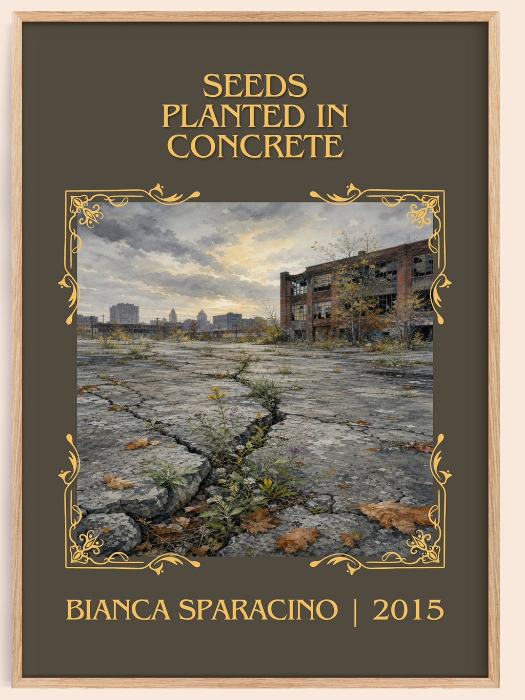 Seeds Planted in Concrete Classic Book Art Print by Bianca Sparacino – book poster