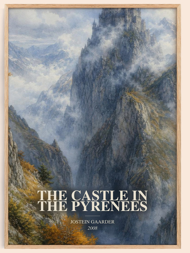 Castle In The Pyrenees Book Watercolour Illustration by J. Gaarder
