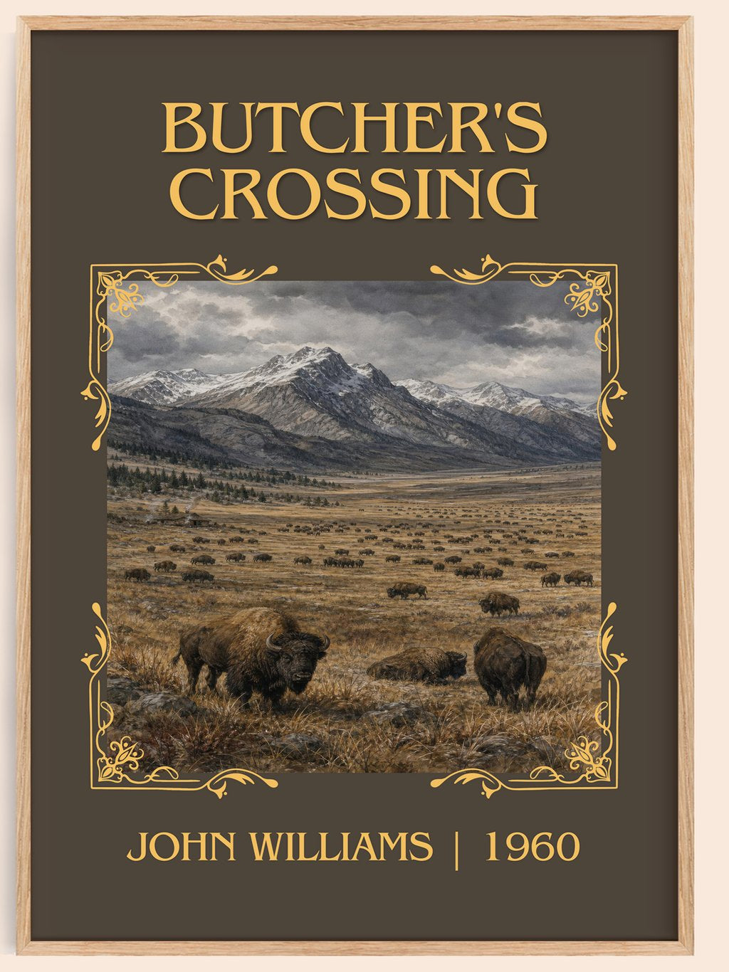 Butcher's Crossing Classic Book Art Print by John Williams – book poster