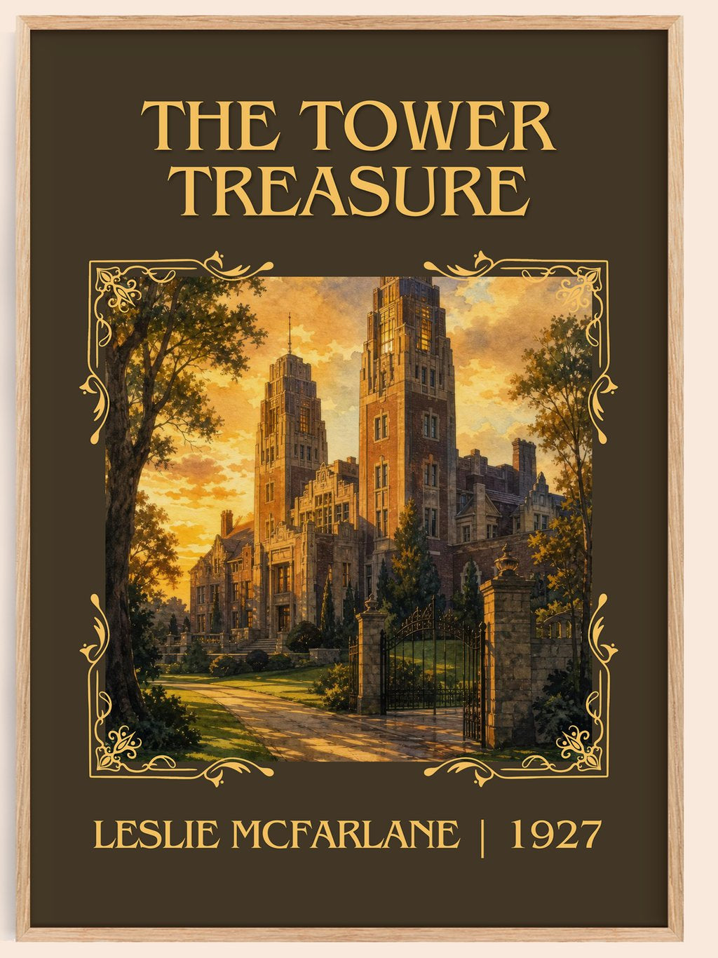 The tower treasure Classic Book Art Print by Leslie McFarlane – book poster
