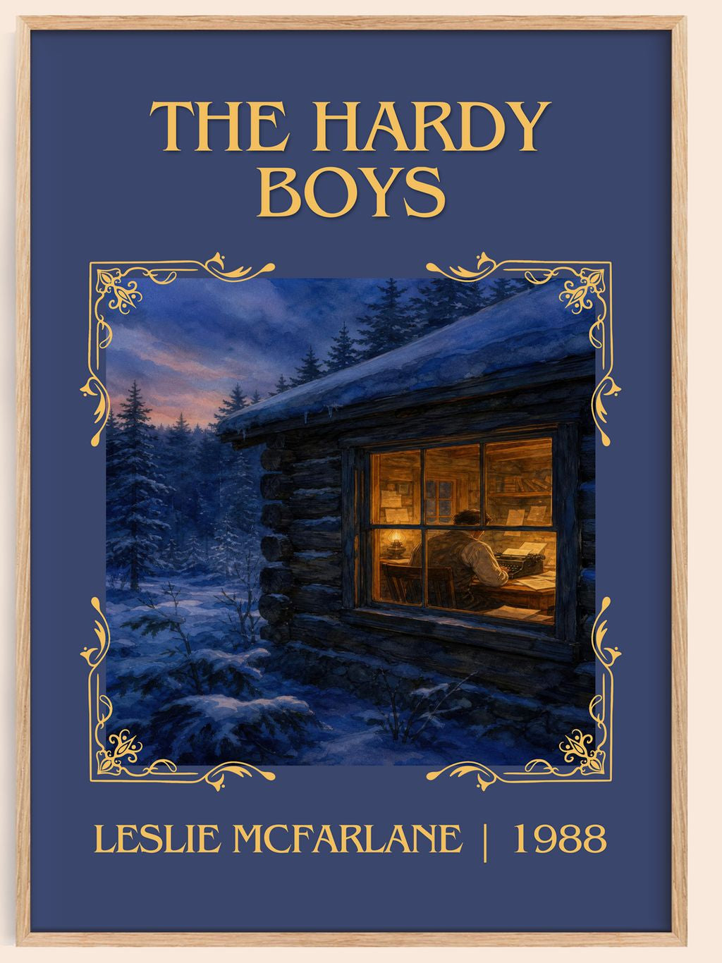 The Hardy boys Classic Book Art Print by Leslie McFarlane – book poster