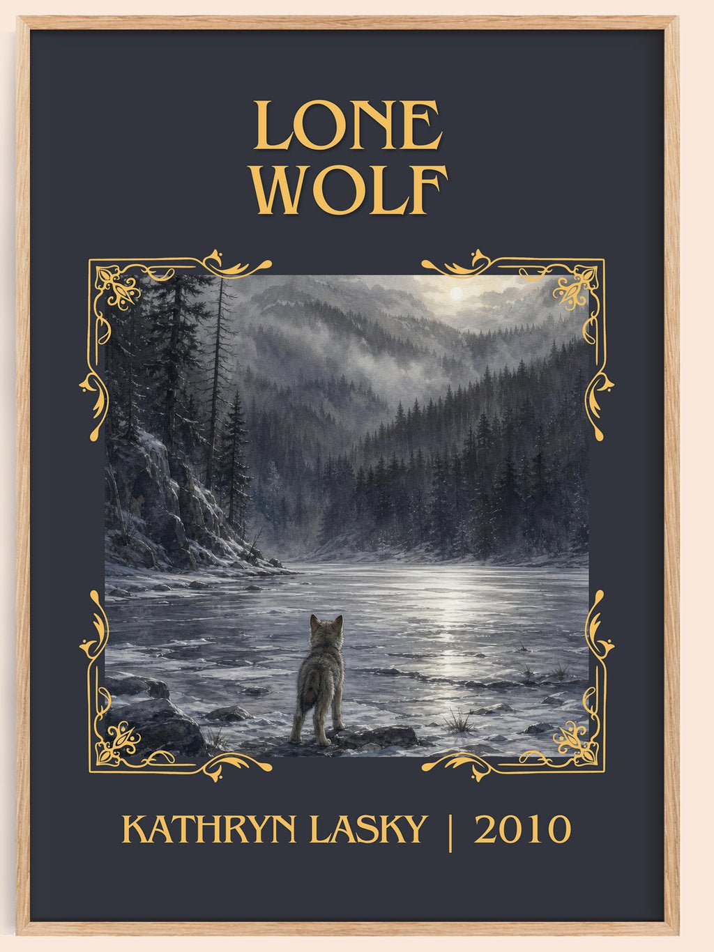 Lone wolf Classic Book Art Print by Kathryn Lasky – book poster