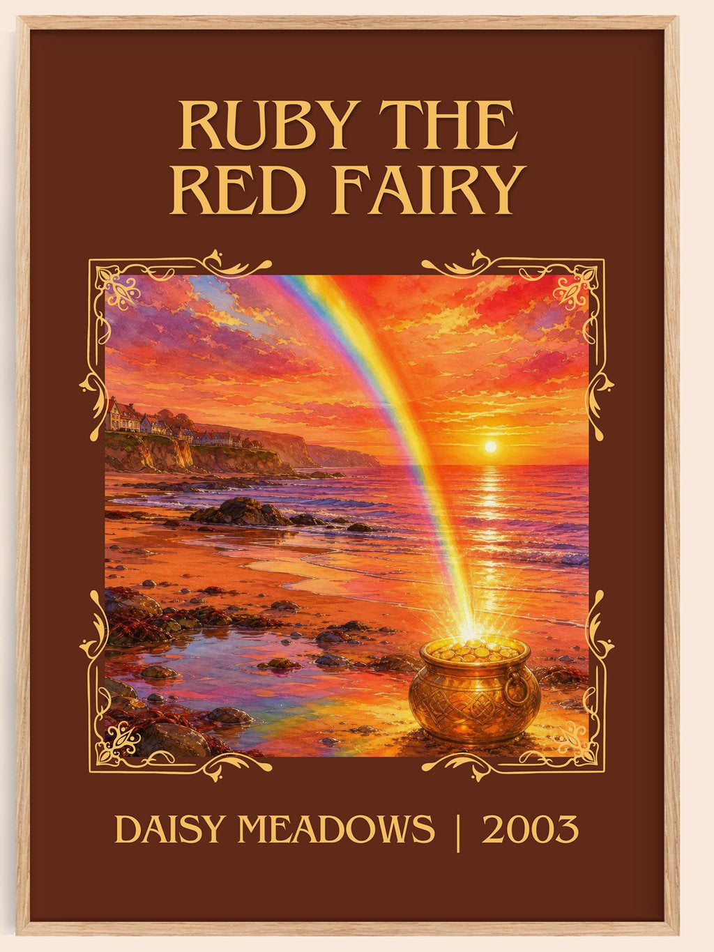 Ruby the Red Fairy Classic Book Art Print by Daisy Meadows – book poster